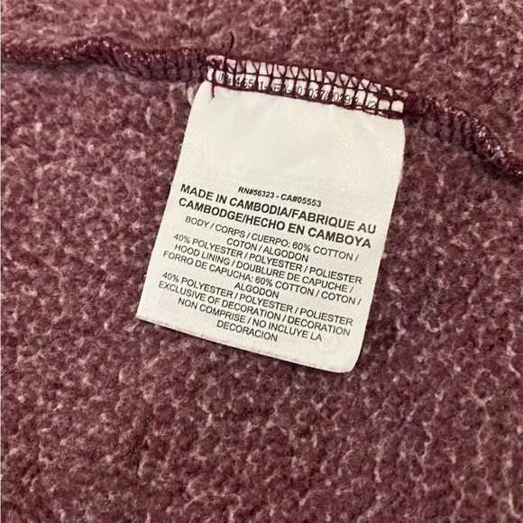 Jordan Men’s zip  up Maroon hoodie size L - Picture 8 of 9